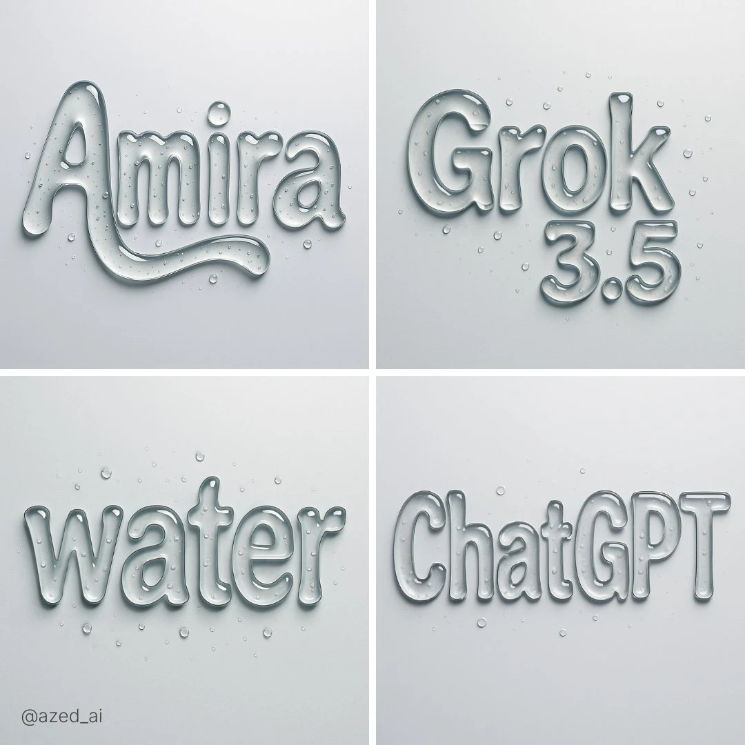 Abstract Liquid Typography