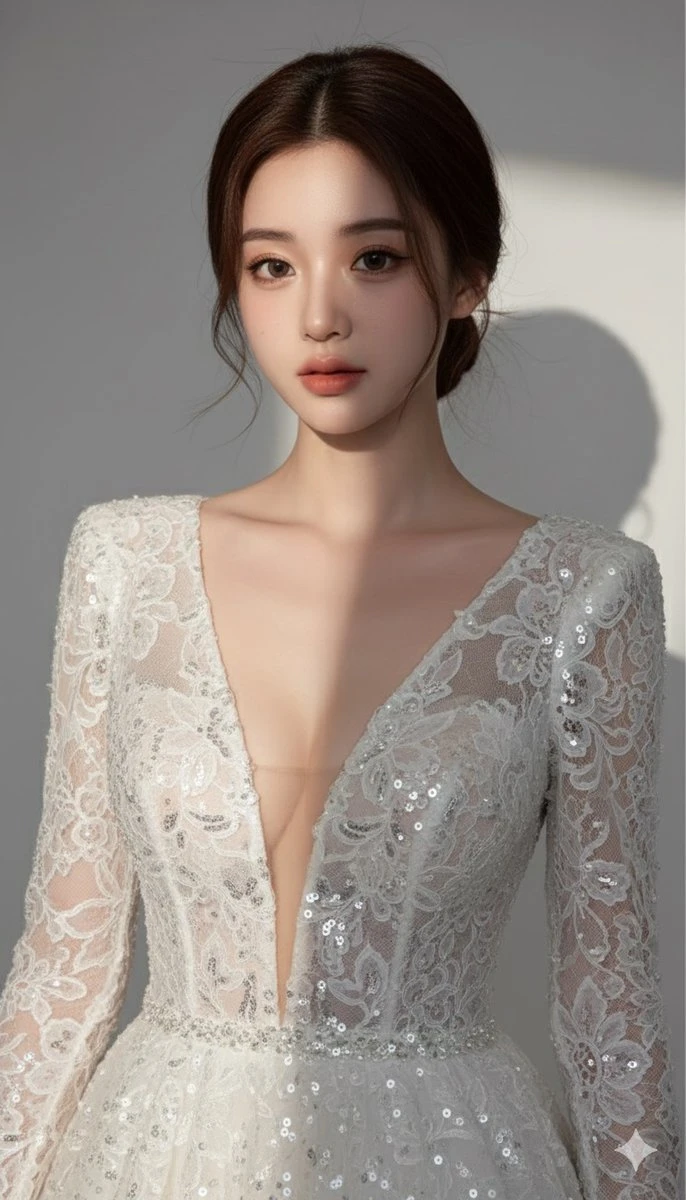 Super fine realistic beautiful woman portrait