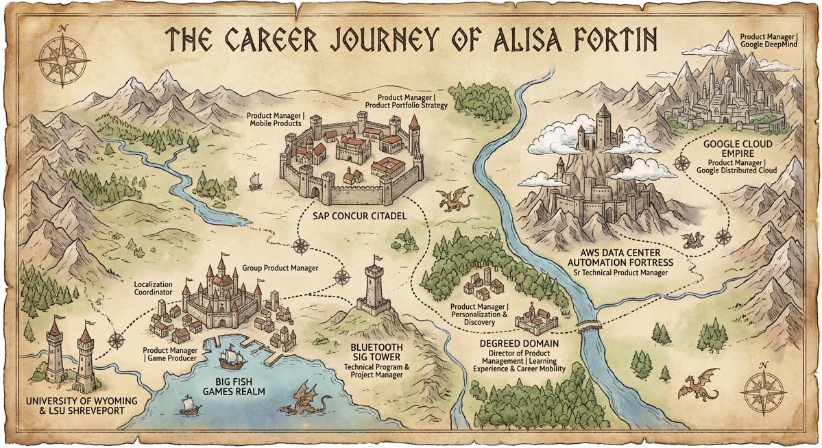 Career History Visualized as Map